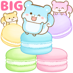 リスたちとBIGなカラフルスイーツ