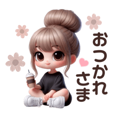 毎日使える♡可愛いお団子ヘアの女の子