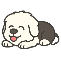 Old English Sheepdog Sticker2
