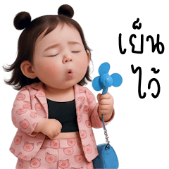 Chubby girl in cute fashion outfit