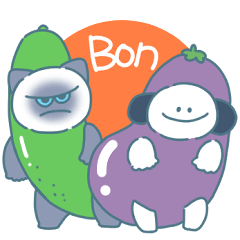 summer sticker obake