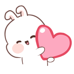 Kici - Daily Bunny 3 (Pop Up Sticker)