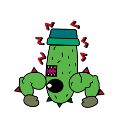 Cactus Monster Stickers