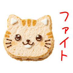 Cat dacquoise delivers message.