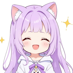 Purple x Lovely Girl Sticker