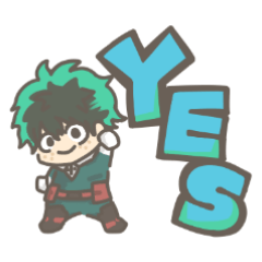 My Hero Academia Big letters Sticker