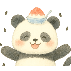 Dog, cat, panda, penguin, summer weather