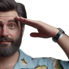 釣り好き中高年おっちゃん（アロハ篇）