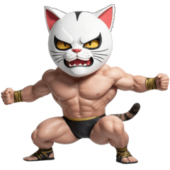 Strike a Pose! Cat Masked Wrestler