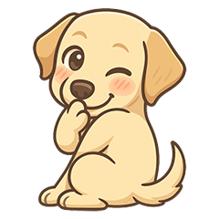 ラブラドールの毎日つかえるスタンプ ver.1