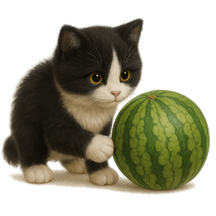 Summer Vibes! Plush Cat Stickers