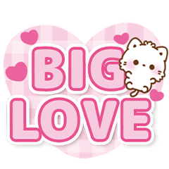 愛が詰まったデカ文字＊もこねこ