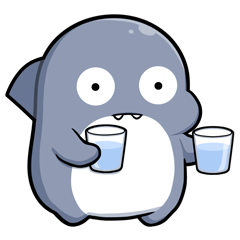 胖鯊魚鯊西米-沒事多喝水