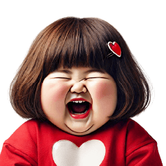 Chubby Girl Funny face129(BIG)No Text