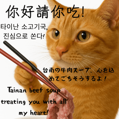 샤오화의 대만 고양이 밈 스티커