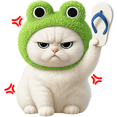 ❤️แมวขาว หัวกบ❤️