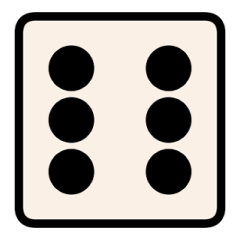 Simple & Chic Dice Sticker