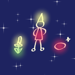 小人さんとミーちゃん～7月誕生石＆花～