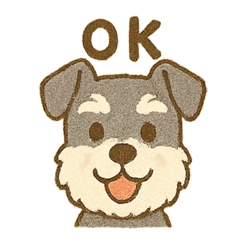 Miniature Schnauzer Daily Life Stickers