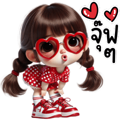 A group of cute girls bright red dress