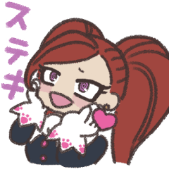 ヒロアカをぶちずみが描いたスタンプ