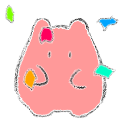 Colored pencil style anime Sticker