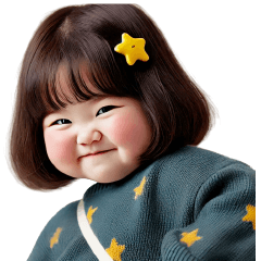 Chubby Girl Funny face130(MINI)EN