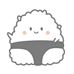 Onigiri wearing a thong