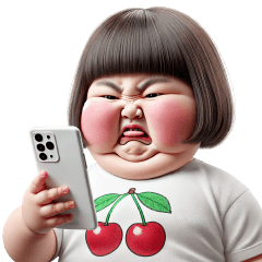 Chubby Girl Funny face131(BIG)NoText