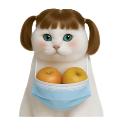 漂亮的蘋果貓 (NT)