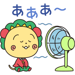 コジコジと夏を楽しむスタンプ