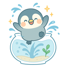 Where's My Home?-Penguin in a Fishbowl-