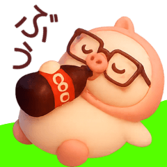 debu pig food hope sticker