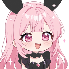 Lovely Bunny Girl Sticker