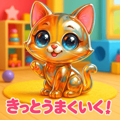 Glass Cat&nbsp; &nbsp;Gentle Feelings Stickers