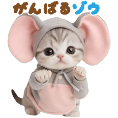 cute cat joke animation sticker