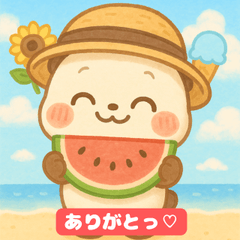 Summer Panda All the Feels Stickers