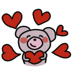 可愛いくまさんと猫ちゃんの日常会話