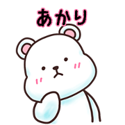 AKARI bear sticker