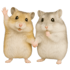 ハムスターのちっちゃいスタンプだよ