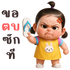 Kampong cute girl (Big Stickers)