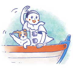 little pierrot Sticker -summer-