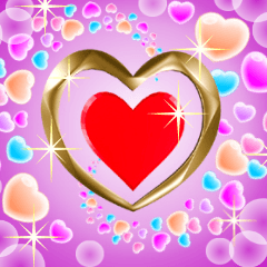 背景が動く！華麗なるハート
