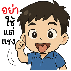 อย่าใช้แต่แรง !!!