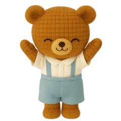 Cute animal daily life stamp