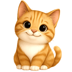 貓系列(3)-橘虎斑貓大貼圖