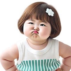 Chubby Girl Funny face132(MINI)EN