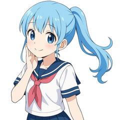 Cheerfu JapaneseHighSchoolGirlStickers