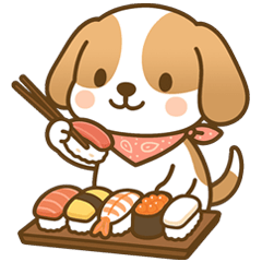 Bibi the Beagle: Yummy Meal Stickers