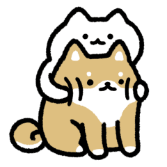 friendly dog and cat move Sticker